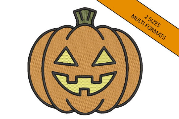 A Designer's Review of the Cartoon Halloween Pumpkin Embroidery