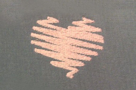 A Designer's Review: The Scribble Heart Embroidery Design