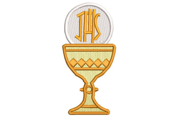 A First Communion Embroidery Design in Real Project Use