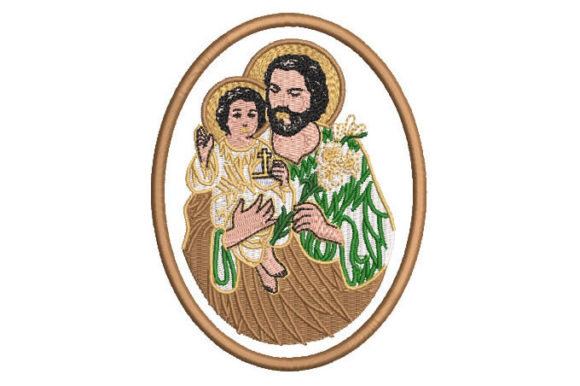 A Saint Joseph Embroidery Design for Handmade Markets
