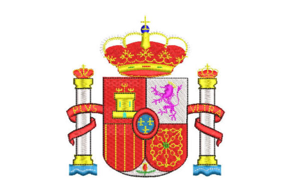 An Embroidery Designer's Review: The Spain Coat of Arms Design
