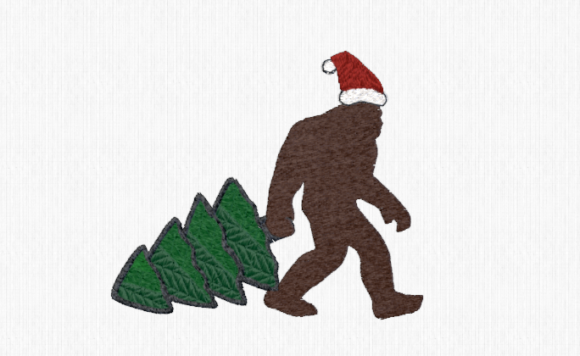 Bigfoot with Tree: A Holiday Embroidery Design Review