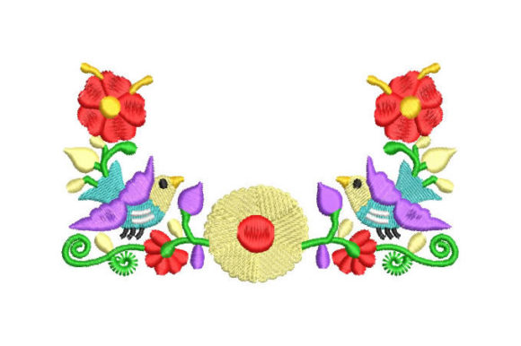 Colorful Flowers with Doves: A Versatile Branding Asset