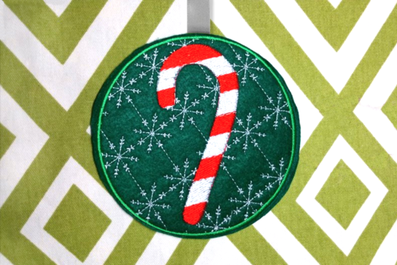 Embroidery Designer Review: Candy Cane Ornament ITH