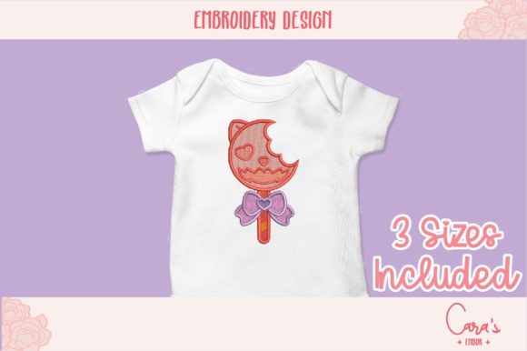 Halloween Lollipop Embroidery Design for Etsy Sellers