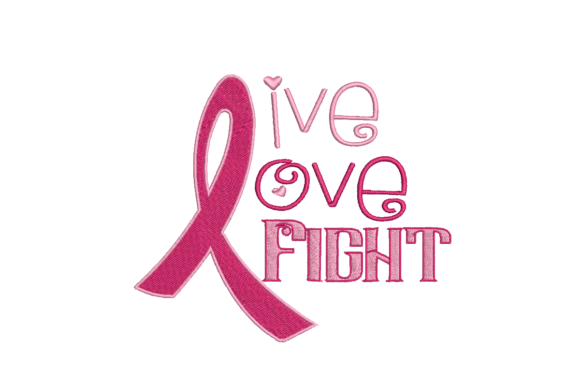 Live Love Fight: A Heartfelt Embroidery Design for Apparel