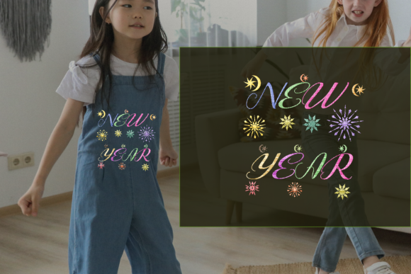 New Year Colorful Star: A Festive Embroidery Design Review