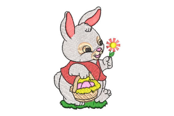 The Rabbit with Flowers Embroidery Design: A Designer's Review