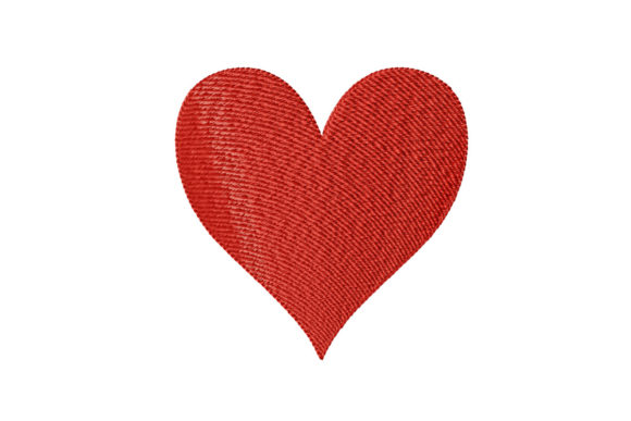 Valentine's Day Red Heart Embroidery for Business Branding